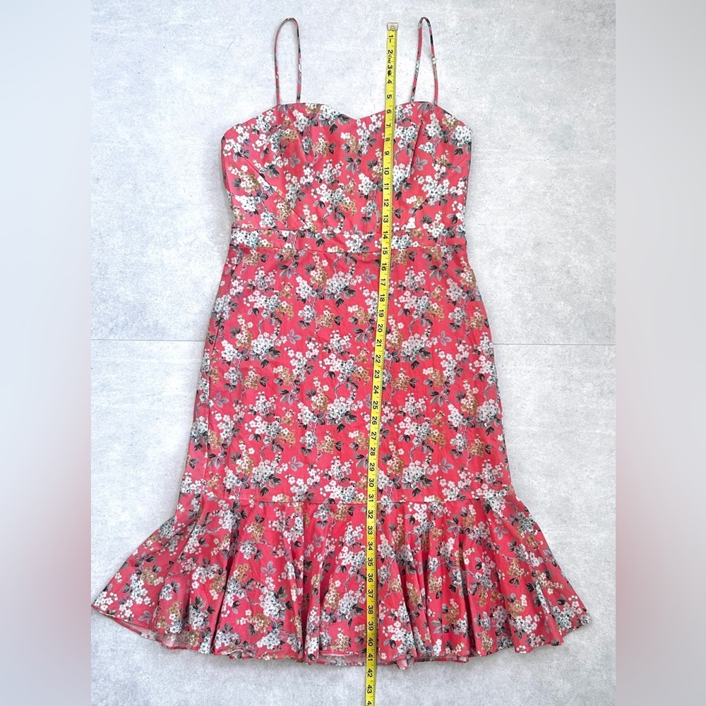 J.Crew Liberty Josephine Floral Ruffle-Hem Midi Dress | Size 8 - Picture 13 of 16